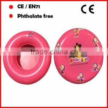 Phthalate free PVC inflatable frisbee for promotion