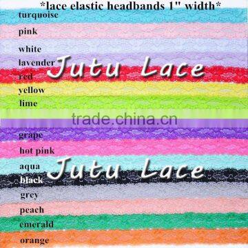 1'' elastic lace fabric, lady boot shoelace, underwear lace ribbon, dress belt