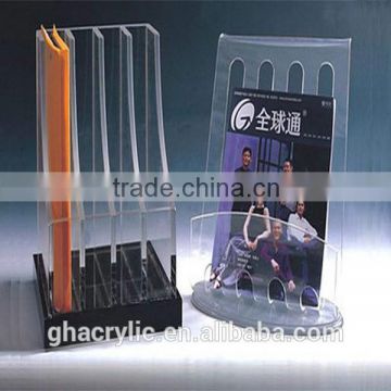 acceptable quality clear acrylic make up dispaly rack ,top grade acrylic display rack