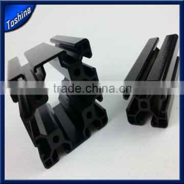 Aluminum Black Powder Coated Extrusion Profile for Industry Console,work Table photo-3