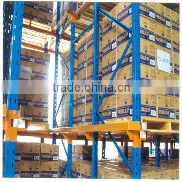 guangzhou factory custom warehouse metal push-back shelving