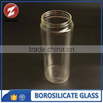 airtight pyrex glass jar with metal lid