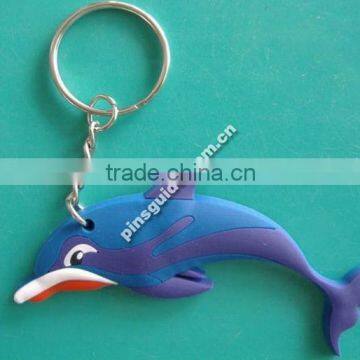 custom animal shape soft pvc rubber keyring Keychain