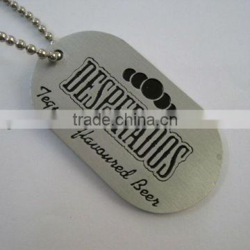 Wholesale Custom Shape PVC Or Metal Blank Black Dog Tags