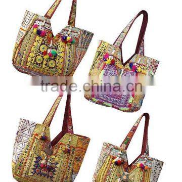 vintage banjara mirror work textile bag and handbags Wholesale lot