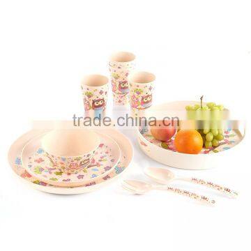 Good quality Plant fiber Beautiful design cheap dinner set