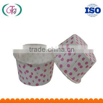 Red Polka Dots Printed Paper Cupcake Liners SGS certificated Baking Cup for cakes