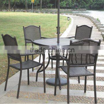 Metal Outdoor 4 Dinner Sets