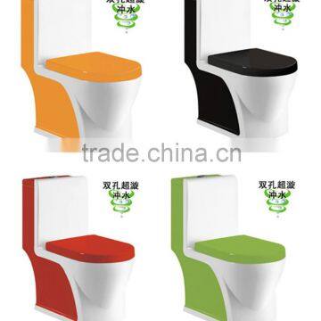 sanitary ware bathroom color toilet, one piece toilet