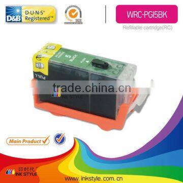 Inkstyle refillable ink cartridge for canon ip4200 with factory price ( PGI-5BK)