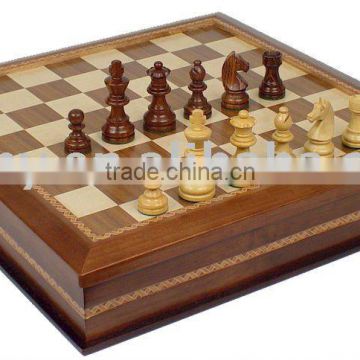 Wooden Ludo Board Game Set with chessmen