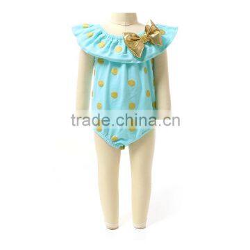 2016 Kaiya Wholesale Chirlden Boutique Clothing Printed Fabric Baby Romper photo-2