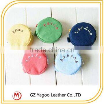 Gift Set Round Small Cosmetic Canvas Bags
