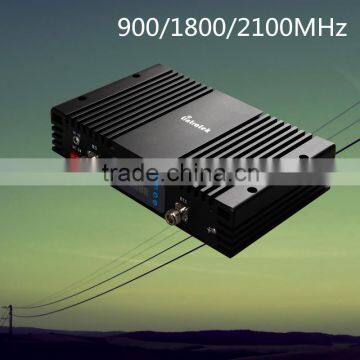 Triple band signal booster 900 1800 2100mhz signal amplifier for Zain SA operator