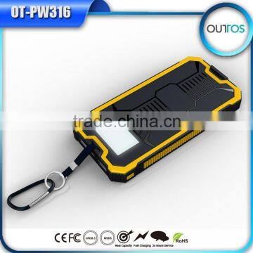 2016 Newest Customised Logo Best Portable Power Bank Solar Mobile Phone Charger
