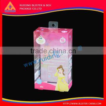 customer design plastic box with sliding lid/clear rigid plastic box