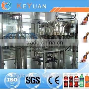 small carbonated drink filling machine 3-in-1 Automatic soft drink filling machine/equipment for PET/glass bottle (3-in-1)