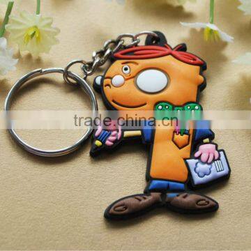 Custom Rubber Number Keyring With Logo