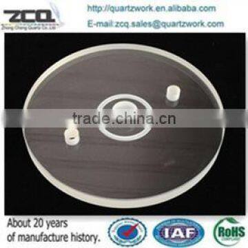 quartz circular round optical window glass