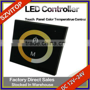 LED Light Strip Remote Controller Touch Panel Color Temperatrue Control DC12V,24V