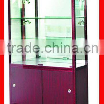 Classic wholesale glass display cabinet/showcase for commercial