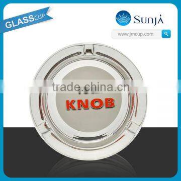 D8.5cm Let's Rock round glass ashtray 2013 fashional gift glass ashtray pocket glass ashtray
