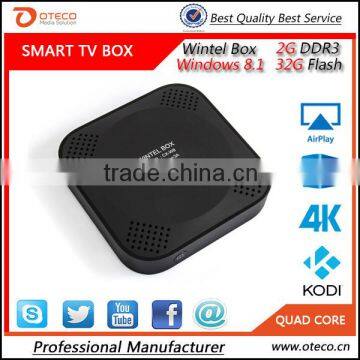 Wintel Box W8 Windows8.1 Dual OS Intel Mini PC Wintel w8 Android 4.4 Z3735F Quad Core 64Bit TV Box 2G/32G Bluetooth 4.0