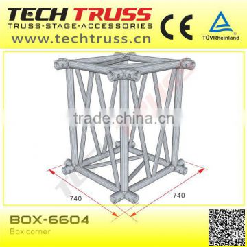 BOX-6604 aluminum box corner , cube aluminum truss corner