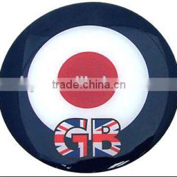 brand logo round epoxy sticker (M-EP262)