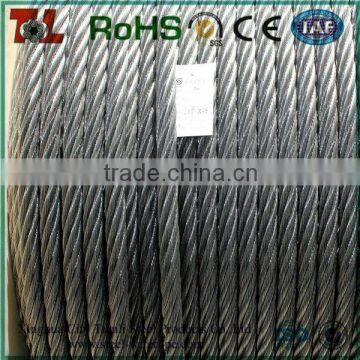 7x7 PVC coated galvanized steel wire rope, plastic coated steel wire rope