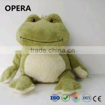 cute cheap fat green frog plush stuffed toy