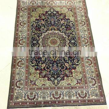 high density Persian classic handmade silk carpet rug hand knotted rug