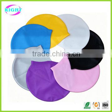 Adult Plain Colours Silicone Swim Hat