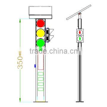 Brand new integrated solar panel solar power wireless pedestrian traffic light with button