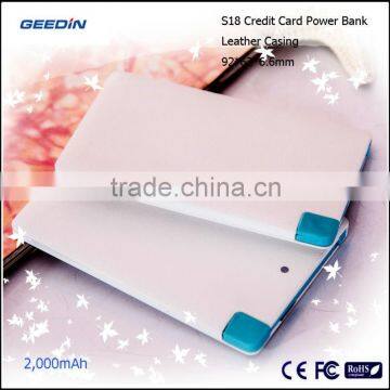 universal battery chargers power bank phone case usb cell battery by geedin S18