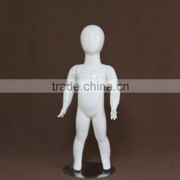 Fiber standing abstract children frock model kids mannequin chrome mannequins