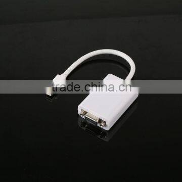 0.3M 1FT Mini DisplayPort | Thunderbolt to to VGA Female Cable White for MacBook Air/MacBook Pro/iMac/Mac mini