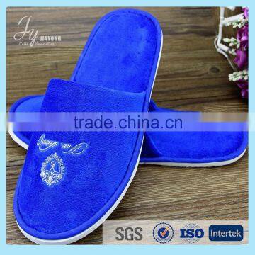 beautiful cotton velour hotel slipper with logo