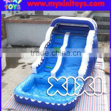 2016 xixi toys popular inflatable water slide with front pool