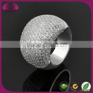 Pave Setting Ring All Size Available Ring Gemstone Titanium