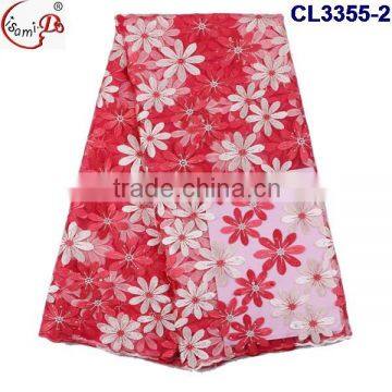 Nice Lace CL3355 Lovely Color Fancy French Lace Tulle Lace With Beads African French Lace for Wholesale Price for Women Dress photo-2