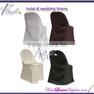 white folding chair covers, ivory folding chair covers, black folding chair covers made of polyester fabric