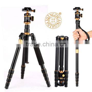 Q888 digital camera stand aluminum camera tripod with damping panoramic head