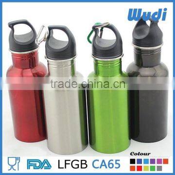 Insulated stainless steel water bottle with different cap for choice SS1-50