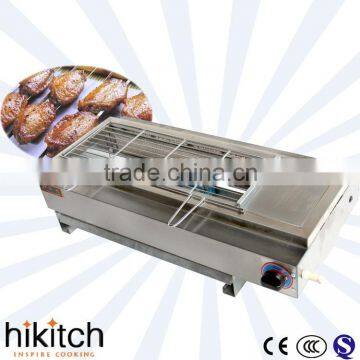 commercial stainless steel counter top outside gas barbecue grill