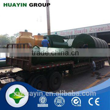 Mobile small scrap tyre oil processing equipment