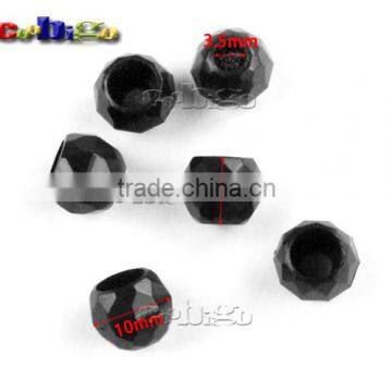 9/64"(3.5mm) Hole Plastic Beads Bell Stopper Cord Ends For Apparel Sportwear Accessories #FLS196-B