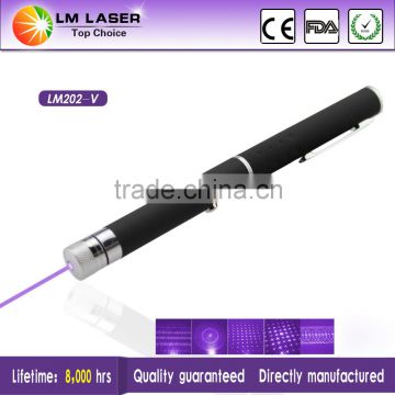 Very Small Powerful 100mW 405nm Violet Laser Pen With 5 Caps