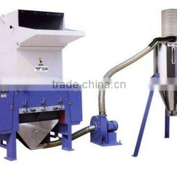 plastic crusher with fan blower & tank