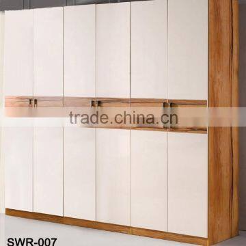 Modern classic wood panel bedroom wardrobe